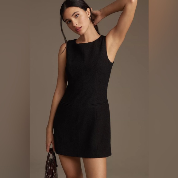 REFORMATION Citron Black Mini Dress 4 - Picture 2 of 9